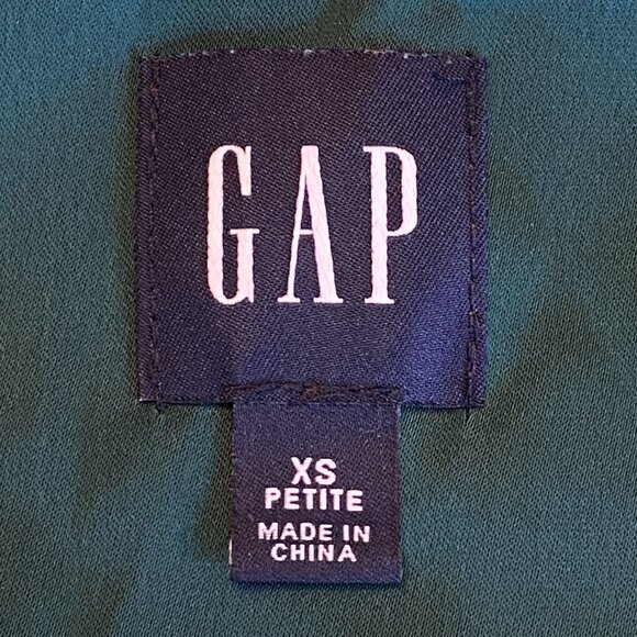 Gap Satin Wrap Sleeveless Cocktail Dress Sz XSP Emerald Green Mini Holiday Party - Picture 9 of 12